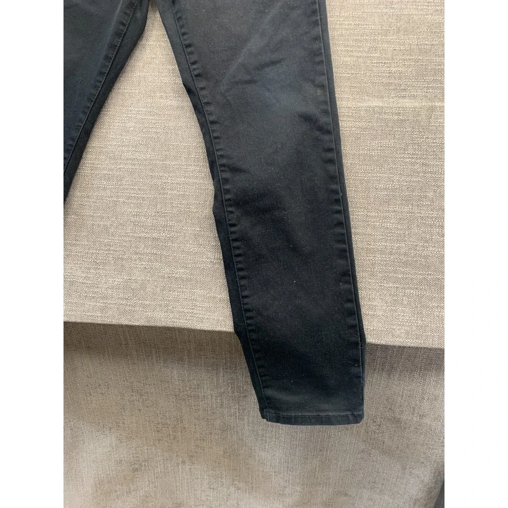 Fried Denim Jeans Mens 32x30 Black Cotton Stretch Whiskers Detail Mid Rise